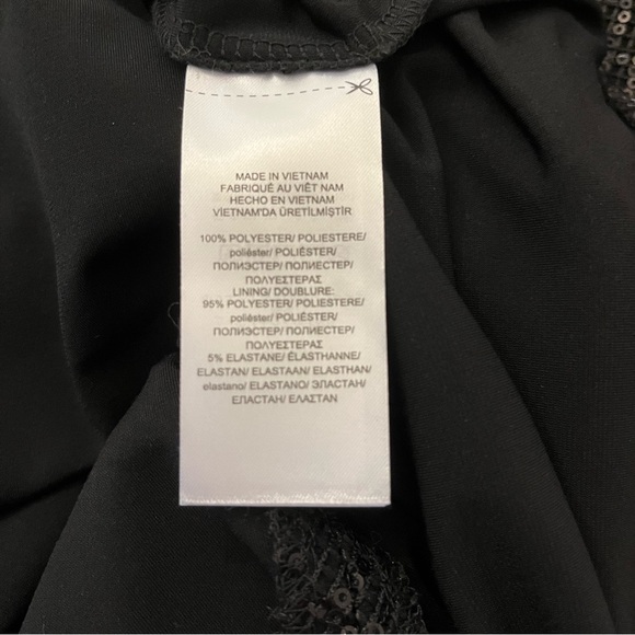 Lauren by Ralph Lauren Black Sequins Dress , Sz 0 - Picture 8 of 10